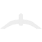 Ekena Millwork Archdale Architectural Grade PVC Gable Bracket, 60"W x 22 1/2"H x 2"D x 6"F, 9/12 Pitch GBP060X23X0206ARC00 - alternate 5